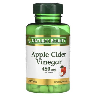 Nature's Bounty, Apple Cider Vinegar, 200 Tablets (240 mg per Tablet)