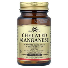 Solgar, Chelated Manganese, 100 Tablets (8 mg per Tablet)