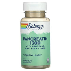 Solaray Pancreatin, 1300, 90 VegCaps