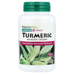 NaturesPlus, Herbal Actives, Turmeric, 400 mg, 60 Capsules