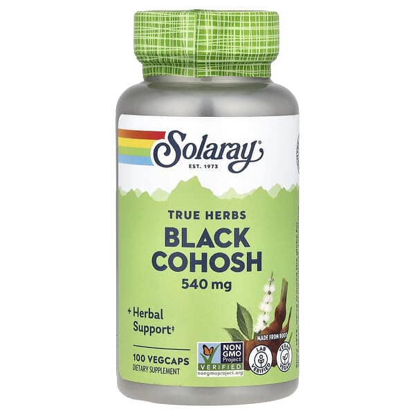 Solaray, True Herbs, Black Cohosh, 540 mg, 100 VegCaps