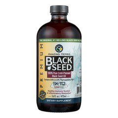 amazing herbs black seed oil 16 oz, 100% Pure Cold-Pressed Black Cumin Seed Oil