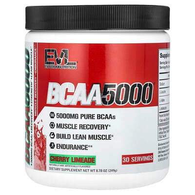 EVLution Nutrition, BCAA5000®, Cherry Limeade, 8.78 oz (249 g)