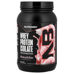 NutraBio, Whey Protein Isolate, Strawberry Ice Cream, 2 lb (907 g)