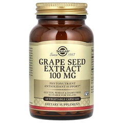 Solgar, Grape Seed Extract, 100 mg, 60 Vegetable Capsules