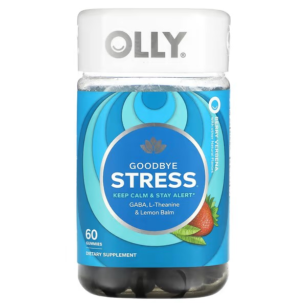 Olly Goodbye Stress, Berry Verbena , 60 Gummies
