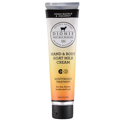 Dionis Goat Milk Hand & Body Cream Honeysuckle & Coconut 3.3oz