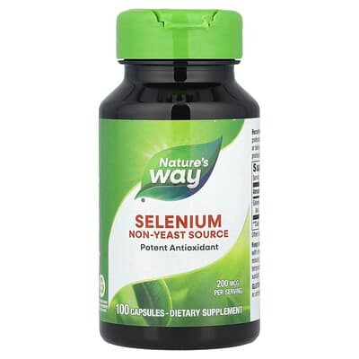 Nature's Way, Selenium, 200 mcg, 100 Capsules