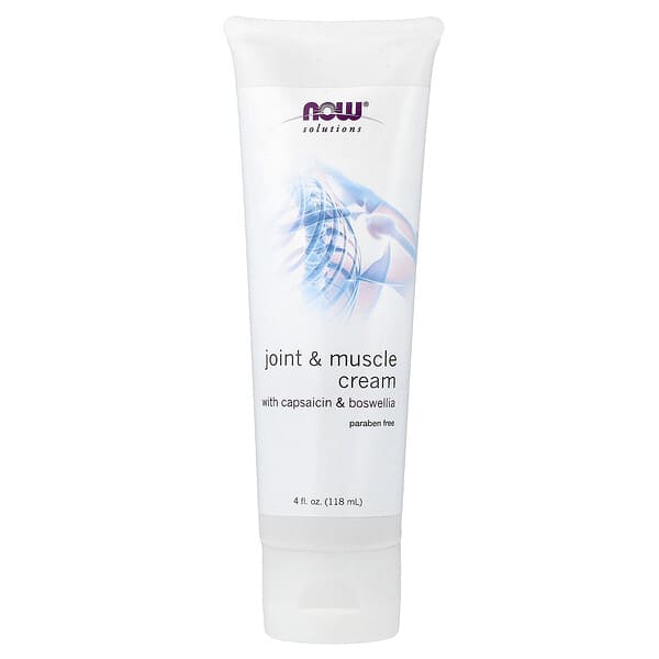 NOW Foods, Solutions, Joint and Muscle Cream, 4 fl oz (118 ml)