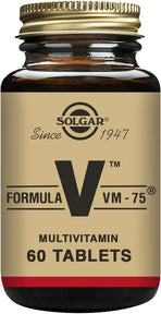 Solgar Formula VM-75, 60 Tablets - Multivitamin with Chelated Minerals - Vitamin A, B6, B12, C, D, E - Biotin, Magnesium, Calcium, Iron, Zinc - Vegan, Gluten Free, Dairy Free, Kosher - 60 Servings