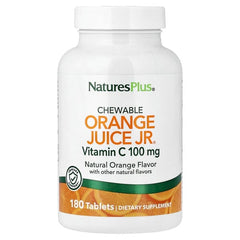 NaturesPlus, Chewable Orange Juice Jr®, Vitamin C, Natural Orange, 180 Tablets