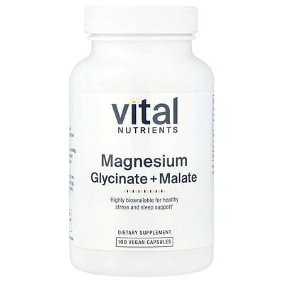 Vital Nutrients, Magnesium, 240 mg, 100 Vegan Capsules (120 mg Per Capsule)