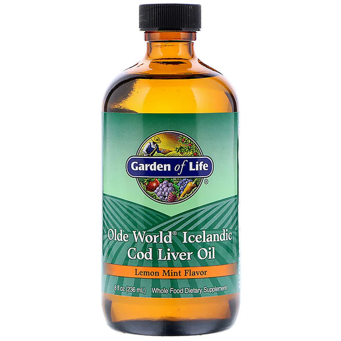 Garden of life Olde World Icelandic Cod Liver Oil Lemon Mint - 8 oz