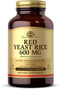 Solgar – Red Yeast Rice, 120 Vegetable Capsules