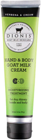 Dionis Goat Milk Hand & Body Cream Verbena & Cream 3.3oz