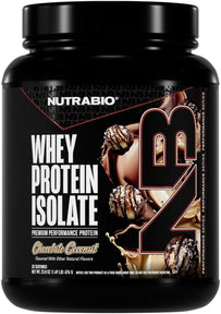 NutraBio 100% Whey Protein Isolate Protein Powder, 25g Protein with Complete Amino Acid Profile, Non-GMO, Soy & Gluten Free, Low Carb, Low Calorie Whey Protein Powder, Chocolate Coconut, 20 Servings