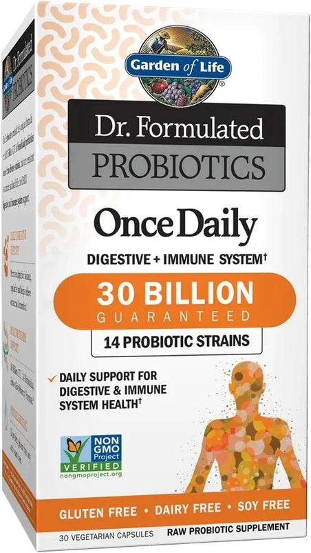Garden of Life Dr. Formulated Probiotics Once Daily - Acidophilus Probiotic with Daily Support for Digestive and Immune Health