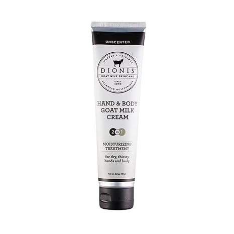 Dionis Goat Milk Hand & Body Cream Unscented 3.3oz