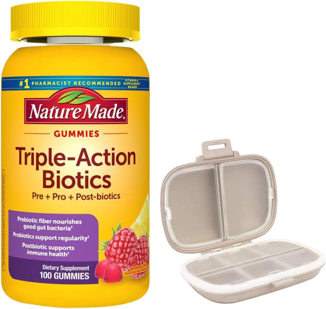 Nature Made Triple Action Biotic Gummy, 100 Gummies