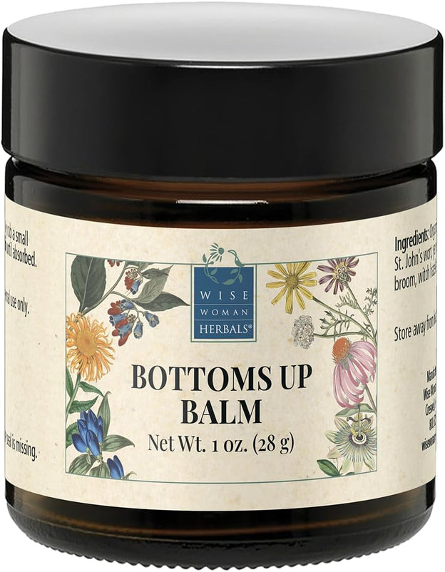 Wise Woman Herbals – Bottoms Up Balm – 1 Oz – Soothing Balm For Smooth Skin