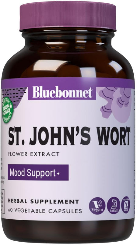 Bluebonnet St. John's Wort Flower Extract Supplement, 60 Count