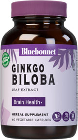 BlueBonnet Ginkgo Biloba Leaf Extract Supplement, 60 Count