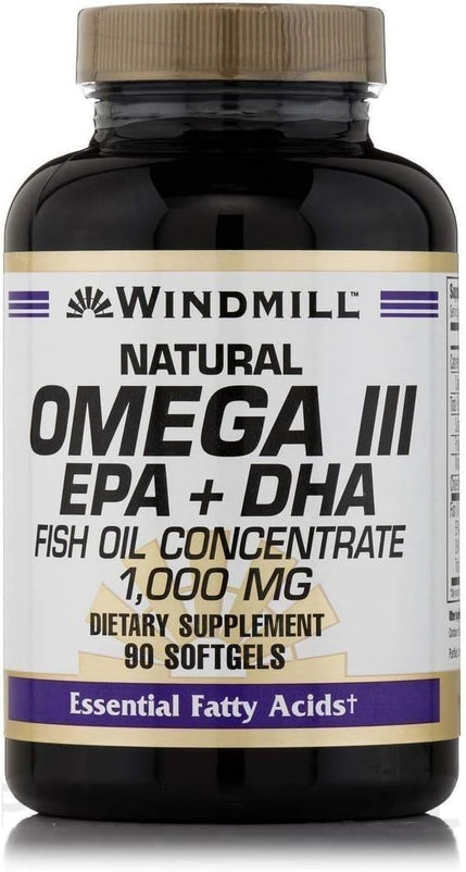 Windmill Natural Vitamins Omega-3 1000mg-90Serv.-90Softgels