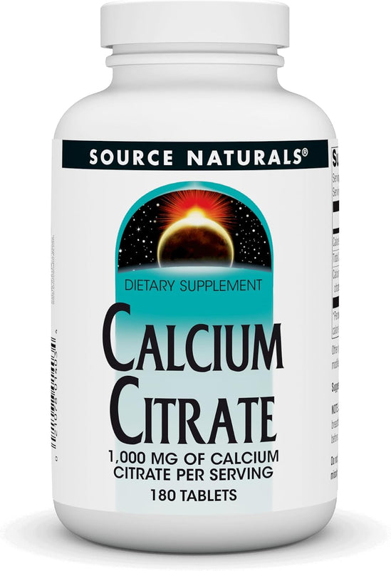 Source Naturals Calcium Citrate1,000 mg of Calcium Citrate per Serving, 1,000 mg Tabs, 180 ct