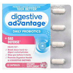 Schiff, Digestive Advantage®, Daily Probiotics + Gas Defense, 32 Capsules