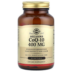 solgar q10, Solgar Megasorb CoQ-10, 400 mg, 60 Softgels