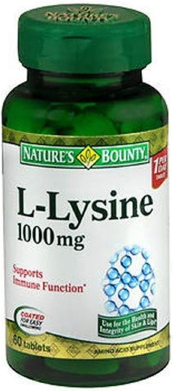 Nature's Bounty L-Lysine 1000 Mg Tablets 60 Ea