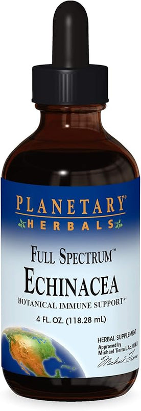 Planetary Herbals Echinacea 1 ml For Immune System Support - 4 oz