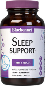 Bluebonnet Nutrition Targeted Choice Sleep Support, Rest & Relaxation Whole Food-Based Formula, Non-GMO, Vegan, Kosher, Gluten-Free, Soy-Free, Milk-Free, 60 Vegetable Capsules