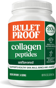 Bulletproof Unflavored Collagen Peptides Powder, 42.3 Ounces, Grass-Fed Collagen Protein and Amino Acids for Skin, Bones and Joints