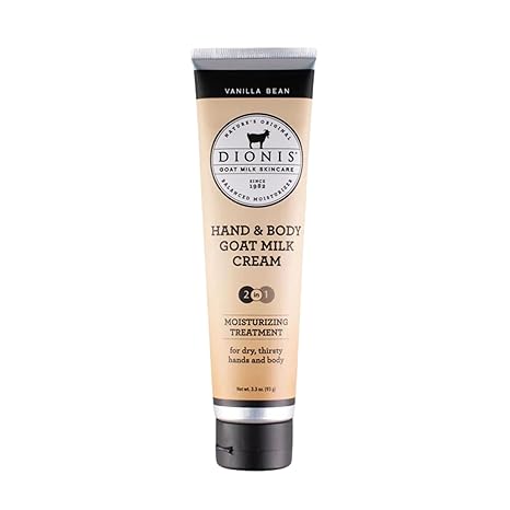 Dionis Goat Milk Hand & Body Cream Vanilla Bean 3.3oz