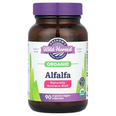 Oregon's Wild Harvest, Organic Alfalfa, 1,200 mg, 90 Organic Vegan Capsules (400 mg per Capsule)