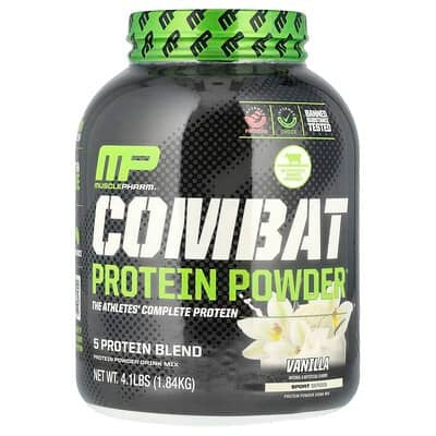 MusclePharm, Combat Protein Powder®, Vanilla, 4.1 lb (1.84 kg)
