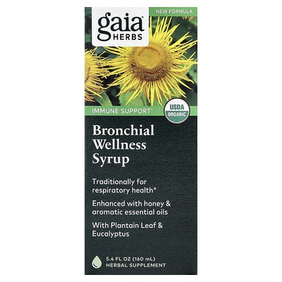 Gaia Herbs, Bronchial Wellness Syrup, 5.4 fl oz (160 ml)