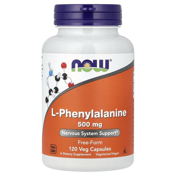NOW Foods, L-Phenylalanine, 500 mg, 120 Veg Capsules