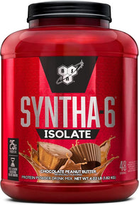 BSN Syntha 6 Isolate, Protein Powder Drink Mix, Chocolate Peanut Butter, 4.02 lb (