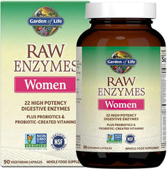 Garden of Life Raw Enzymes, Women 90 Capsules