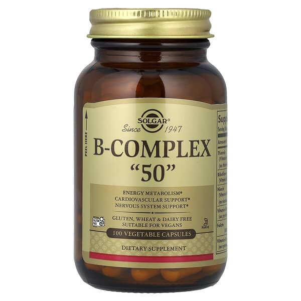 Solgar, B-Complex "50", 100 Vegetable Capsules
