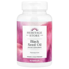 Heritage Store, Black Seed Oil, 1,300 mg, 90 Capsules (650 mg per Capsule)