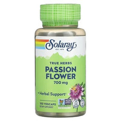 Solaray, True Herbs, Passion Flower, 700 mg, 100 VegCaps (350 mg per Capsule)