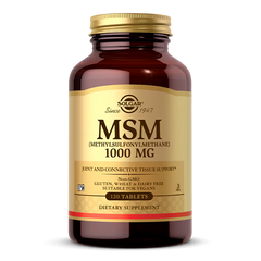 Solgar, MSM (Methylsulfonylmethane), 1,000 mg, 120 Tablets