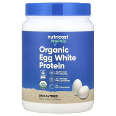 Nutricost, Organic Egg White Protein, Unflavored, 1 lb
