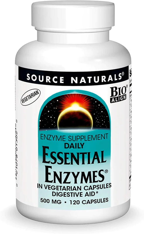 Source Naturals Daily Essential Enzymes - 500 mg - 120 Capsules