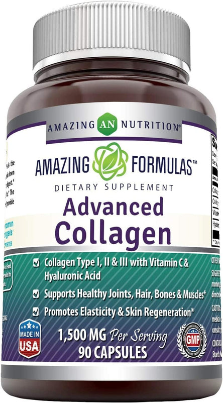 Amazing Formulas Advanced Collagen | 1600 Mg | 90 Capsules