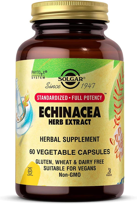 Solgar Sfp Echinacea Herb Extract, 60 Capsules
