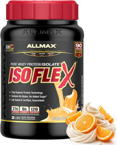 ALLMAX ISOFLEX Whey Protein Isolate, Orange Dreamsicle, 2 lb